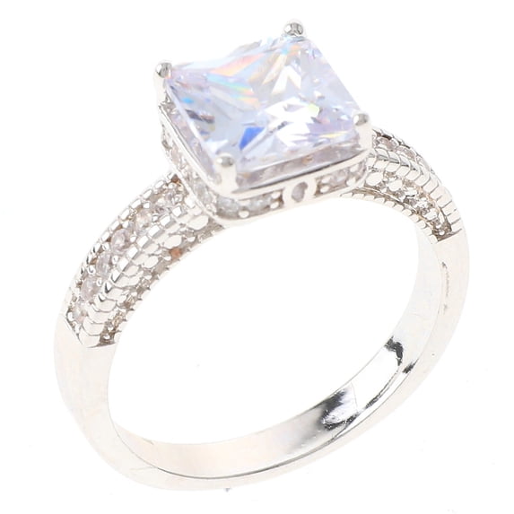 Rhodium Plated Ring