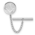 thumbnail image 1 of Rhodium Plated Round Tie Tac, 1 of 2