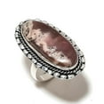 thumbnail image 1 of Rhodochrosite Gemstone Handmade 925 Sterling Silver Jewelry Ring Size 8, 1 of 2