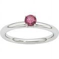 thumbnail image 1 of Rhodolite Garnet Sterling Silver Rhodium Ring, 1 of 6