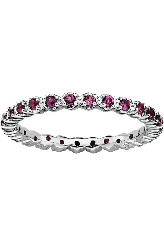Rhodolite Garnet Sterling Silver Ring