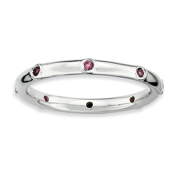 Rhodolite Garnet Sterling Silver Ring