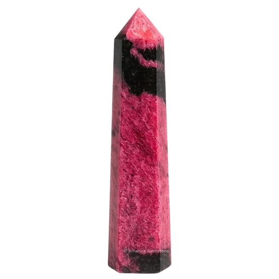 Rhodonite Crystal Tower Obelisk Point (3" to 4" INCH)