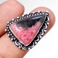 thumbnail image 1 of Rhodonite Gemstone Handmade Fashion Engagement Gift Ring Jewelry 7" SA 6921, 1 of 2