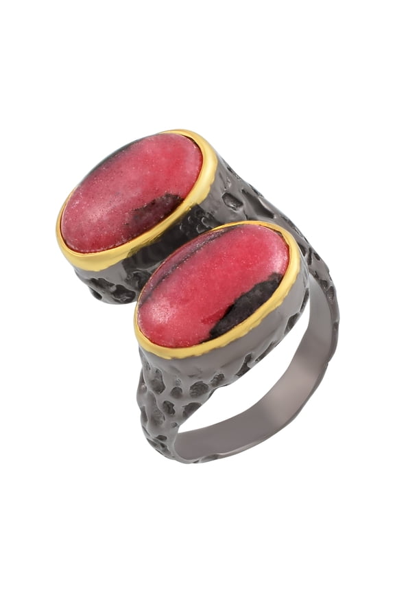 Rhodonite Gemstone Ring
