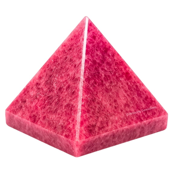 Rhodonite Pyramid Crystal Healing Stones - 2" Pyramid