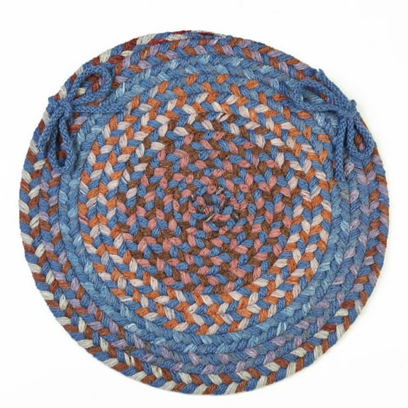 Rhody Rug Astoria Blue Dragon 15" Chair Pad