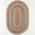 thumbnail image 1 of Rhody Rug BH37R084X108 7 x 9 ft. Bar Harbor Mocha Oval Rug, Multi Color, 1 of 9