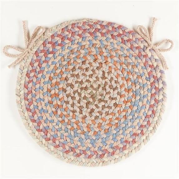 Rhody Rug BH57A015X015-4 Bar Harbor Butterfield Chair Pads, Multi Color - Set of 4