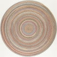 thumbnail image 1 of Rhody Rug BH57R096X096 8 ft. Bar Harbor Butterfield Round Rug, Multi Color, 1 of 9