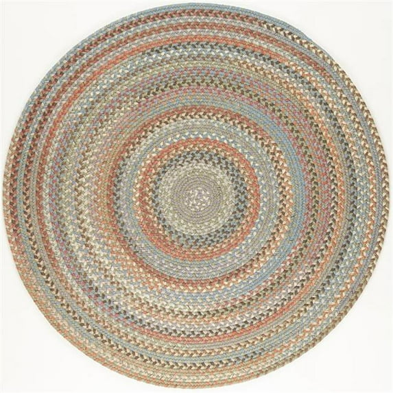 Rhody Rug BH67R048X048 4 ft. Bar Harbor Seaweed Round Rug, Multi Color