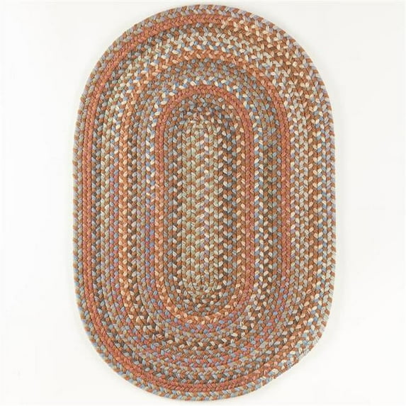 Rhody Rug BH77R024X048 2 x 4 ft. Bar Harbor Bombay Oval Rug, Multi Color