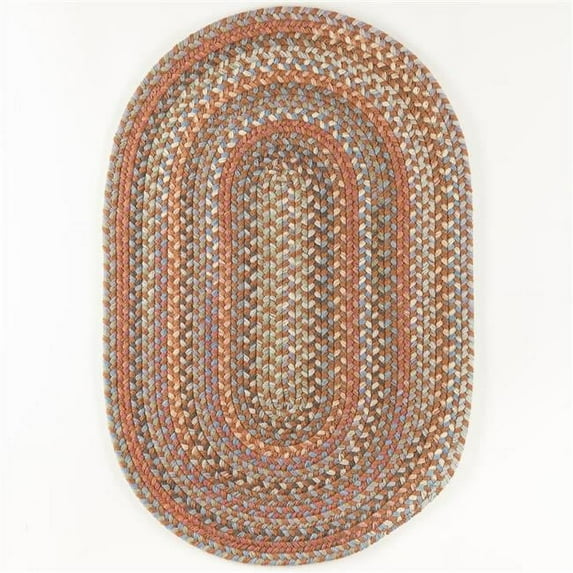 Rhody Rug BH77R120X156 10 x 13 ft. Bar Harbor Bombay Oval Rug, Multi Color