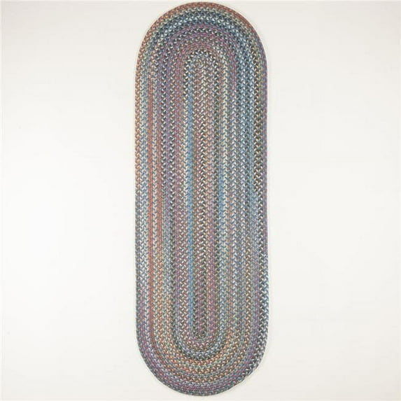 Rhody Rug BH97R024X096 2 x 8 ft. Bar Harbor Bluestone Runner Rug, Multi Color