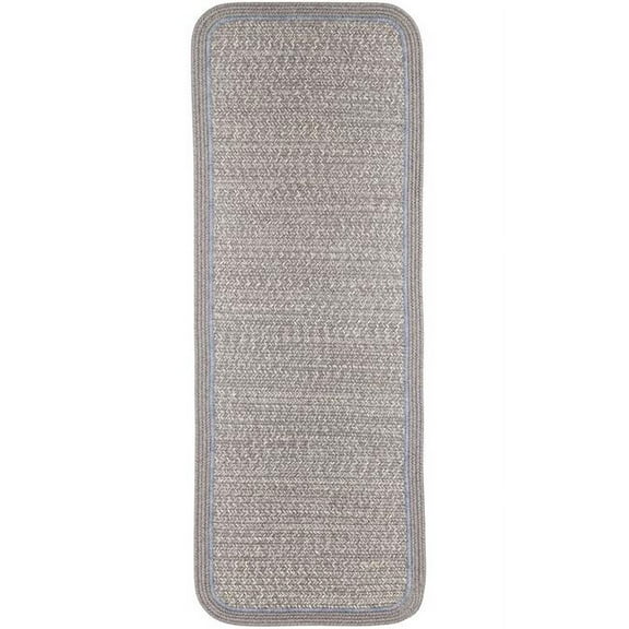 Rhody Rug CC48R024X048S 2 x 4 ft. Casual Comfort Silvermist Banded Braided Rug, Rectangle-Runner