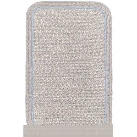 Rhody Rug CC48R060X096S 5 x 8 ft. Casual Comfort Silvermist Banded Braided Rug, Rectangle