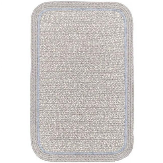 Rhody Rug Casual Comfort Silvermist Banded 7X9 Rect.