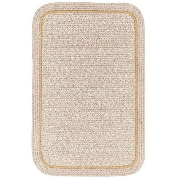 Rhody Rug CC58R024X120S 2 x 10 ft. Casual Comfort Sesame Banded Braided Rug, Rectangle-Runner