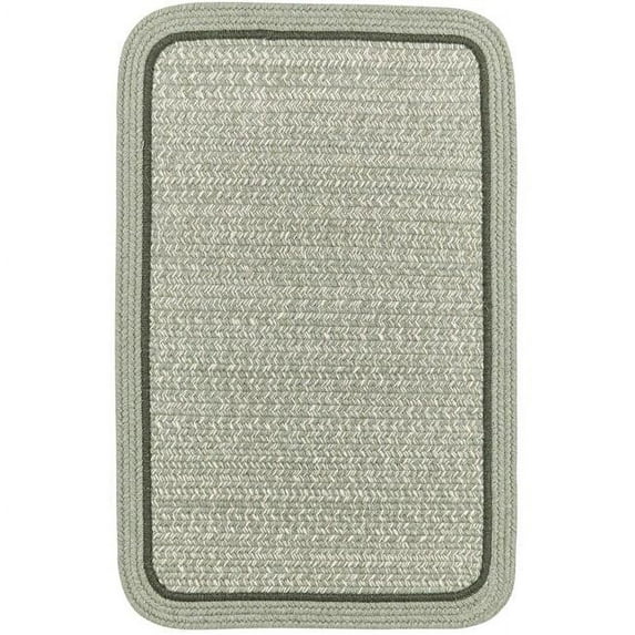Rhody Rug CC68R024X036S 2 x 3 ft. Casual Comfort Mistletoe Banded Braided Rug, Rectangle