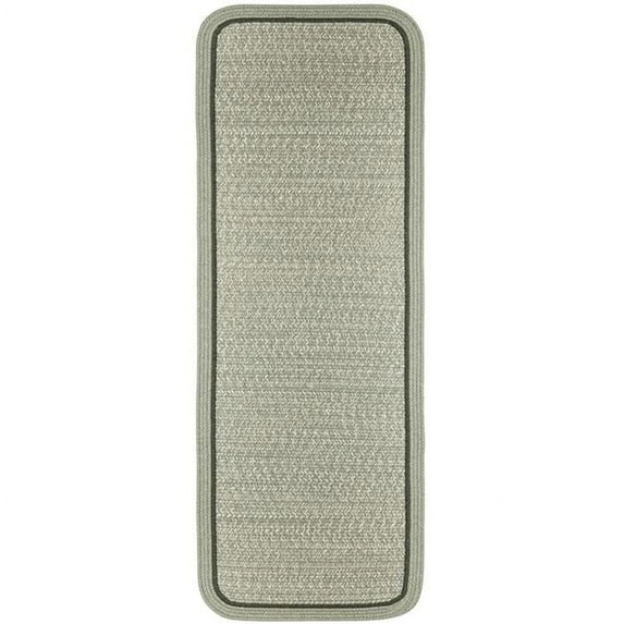 Rhody Rug CC68R024X048S 2 x 4 ft. Casual Comfort Mistletoe Banded Braided Rug, Rectangle-Runner