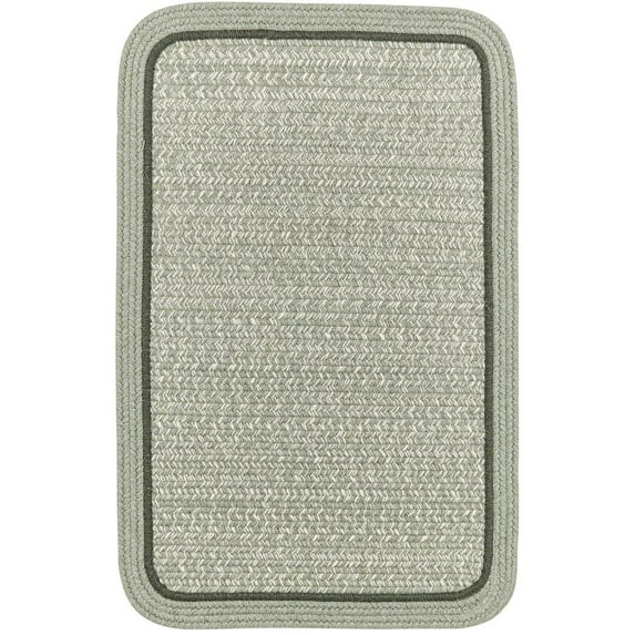 Rhody Rug CC68R084X108S 7 x 9 ft. Casual Comfort Mistletoe Banded Braided Rug, Rectangle