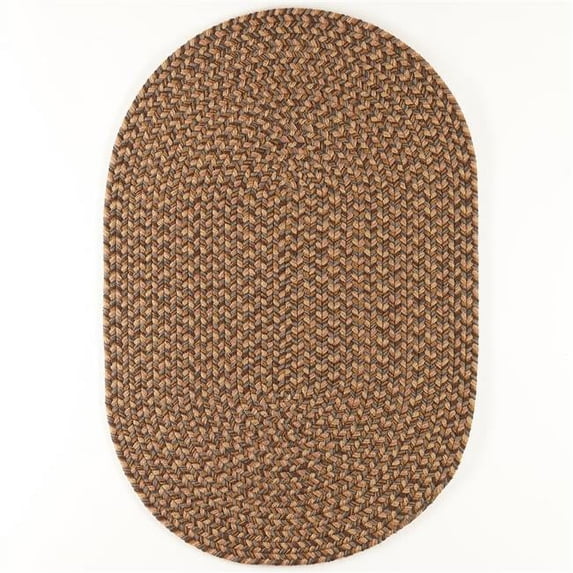 Rhody Rug CD36R024X048 2 x 4 ft. Camden Shades of Brown Oval Rug