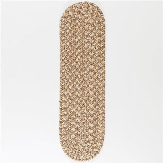 Rhody Rug CD56A008X028 8 x 28 ft. Camden Tweed Stair Tread, Natural