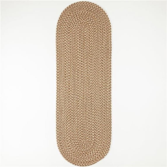 Rhody Rug CD56R024X120 2 x 10 ft. Camden Tweed Runner Rug, Natural