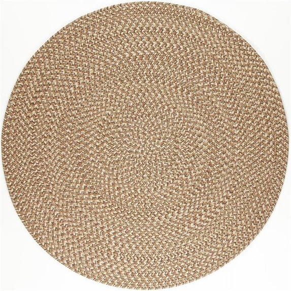 Rhody Rug CD56R096X096 8 ft. Camden Tweed Round Rug, Natural