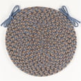 thumbnail image 1 of Rhody Rug CD96A015X015-4 Camden Tweed Chair Pads, Denim Blue - Set of 4, 1 of 10