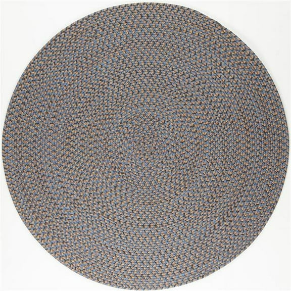 Rhody Rug CD96R096X096 8 ft. Camden Tweed Round Rug, Denim Blue