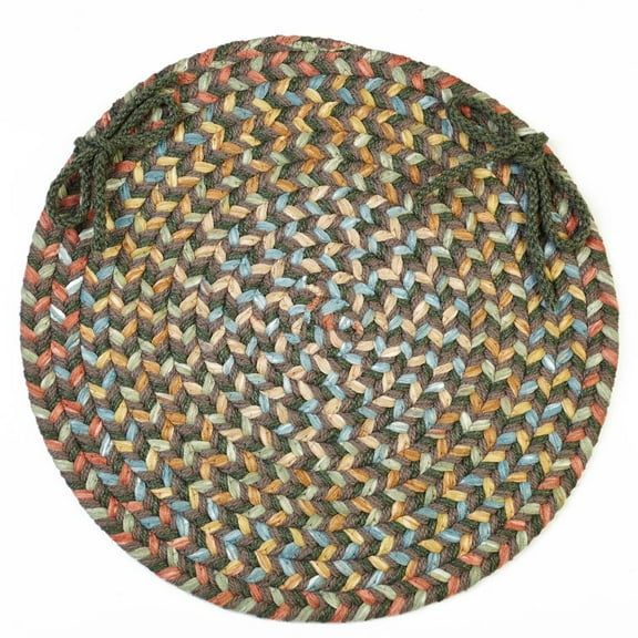 Rhody Rug Cypress Dk. Taupe 15" Chair Pad