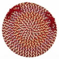 thumbnail image 1 of Rhody Rug Cypress Brilliant Red 15" Chair Pad, 1 of 2