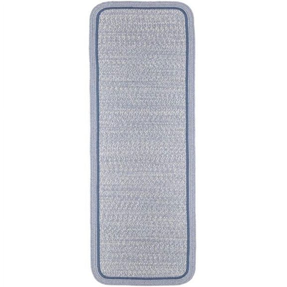 Rhody Rug Casual Comfort Sunrise Blue Banded 2X6 Rect-Runner