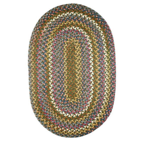 Rhody Rug Country Jewel 8' Round Rug Emerald