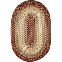 Rhody Rug Easy Living EL73 Spanish Red 4' x 6' Oval - Braided Area Rug, Home Decor, Floor Mat or Bedroom Rug - Easy Care, Ideal for High Traffic Areas in Hallway and Living Room - Made in USA