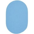 thumbnail image 1 of Rhody Rug HB07B014X010 14 x 10 in. Happy Braids Solid Aqua Blue Basket, 1 of 2