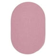 thumbnail image 1 of Rhody Rug HB08R024X048 2 x 4 in. Happy Braids Solid Pink Oval Rug, 1 of 2