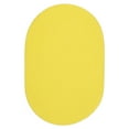 thumbnail image 1 of Rhody Rug  Happy Braids Solid Yellow Oval Rug - 8 x 11 in., 1 of 2