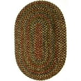thumbnail image 1 of Rhody Rug Katie KA33 Brown 2 x 4 Oval Runner - Braided Area Rug, Home Decor, Floor Mat or Bedroom Rug - Easy Care, Ideal for High Traffic Areas in Hallway and Living Room - Made in USA, 1 of 2