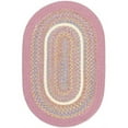 thumbnail image 1 of Rhody Rug KI08R024X048 2 x 4 in. Kids Isle Pink Banded Oval Rug, 1 of 2