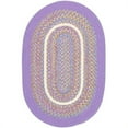 thumbnail image 1 of Rhody Rug KI15R048X072 4 x 6 in. Kids Isle Violet Banded Oval Rug, 1 of 2