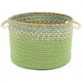 thumbnail image 1 of Rhody Rug KI44B018X012 18 x 12 in. Kids Isle Lime Banded Basket, 1 of 2