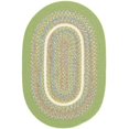 thumbnail image 1 of Rhody Rug KI44R024X036 2 x 3 in. Kids Isle Lime Banded Oval Rug, 1 of 2