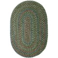 thumbnail image 1 of Rhody Rug Katie KA63 Sage 8 x 11 Oval - Braided Area Rug, Home Decor, Floor Mat or Bedroom Rug - Easy Care, Ideal for High Traffic Areas in Hallway and Living Room - Made in USA, 1 of 5