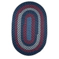 thumbnail image 1 of Rhody Rug Manhattan MA14 Evening Sky 2 x 4 Oval Runner - Braided Area Rug, Home Decor, Floor Mat or Bedroom Rug - Easy Care, Ideal for High Traffic Areas in Hallway and Living Room - Made in USA, 1 of 2