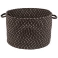 thumbnail image 1 of Rhody Rug Manhattan MA34 Velvet 18" x 12" Basket - Braided Woven Basket for Blanket Storage - Decorative Basket for Home Decor, Throw Basket for Laundry, Nursery and Kids Toy Chest - Made in USA, 1 of 2