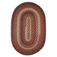 thumbnail image 1 of Rhody Rug Mayflower MF43 Sangria 3 x 5 Oval - Braided Area Rug, Home Decor, Floor Mat or Bedroom Rug - Easy Care, Ideal for High Traffic Areas in Hallway and Living Room - Made in USA, 1 of 2