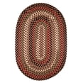 thumbnail image 1 of Rhody Rug Mayflower MF43 Sangria 7 x 9 Oval - Braided Area Rug, Home Decor, Floor Mat or Bedroom Rug - Easy Care, Ideal for High Traffic Areas in Hallway and Living Room - Made in USA, 1 of 2