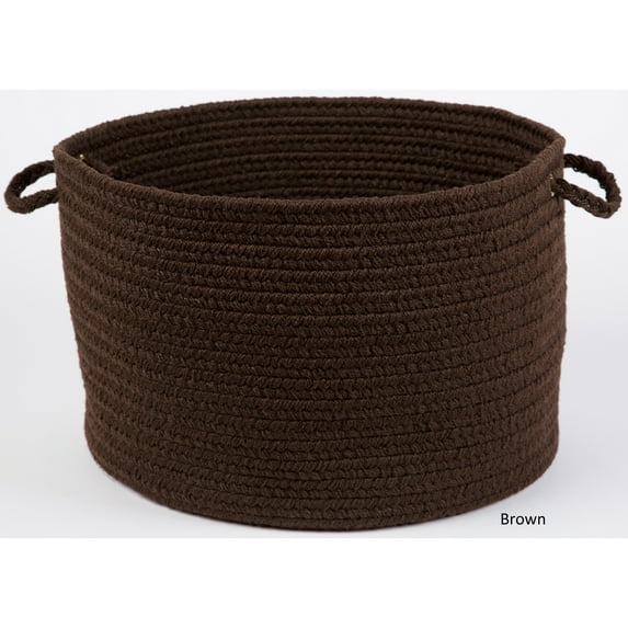 Rhody Rug Madeira 12 x 18-inch Braided Basket Brown